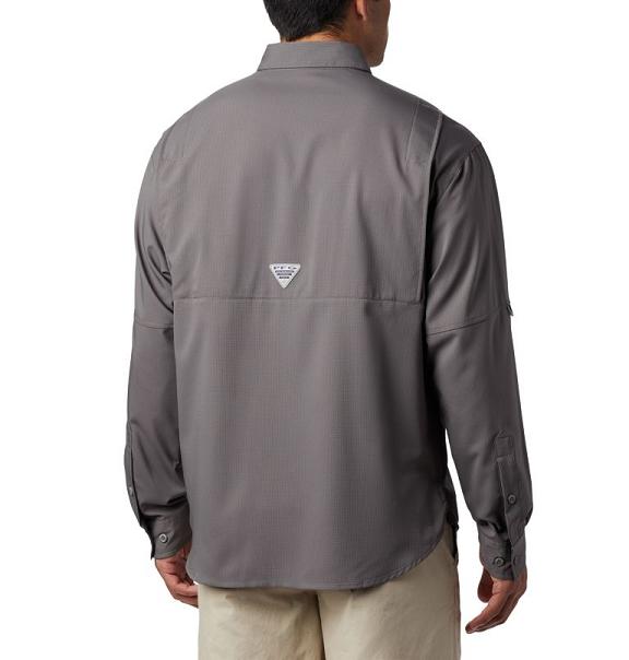 Columbia PFG Tamiami II Fishing Shirts Grey For Men's NZ65849 New Zealand